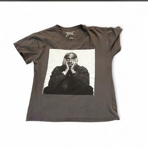 2PAC Gray Graphic Tee - Short Sleeve